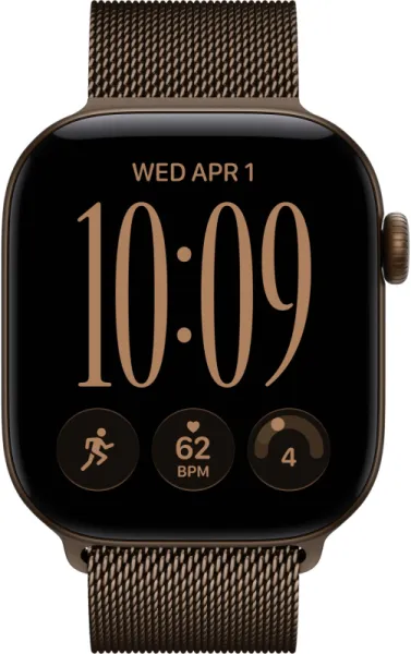 Apple Watch Series 12 46mm Aluminium Dark Bronze Case with Dark Bronze Milanese Loop M/L